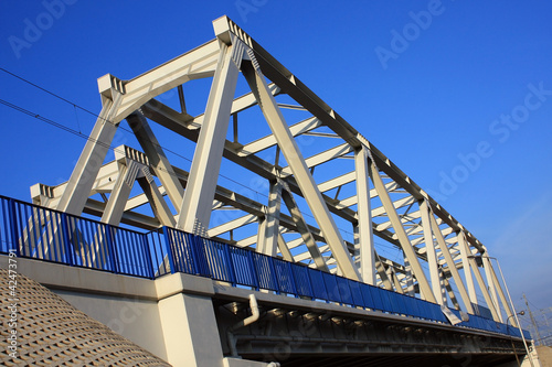 railway small bridge in Warsaw viaduct