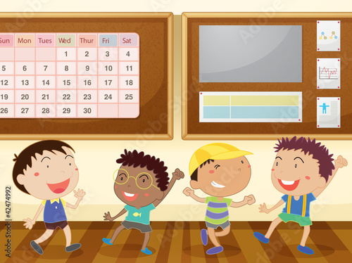 boys in classroom