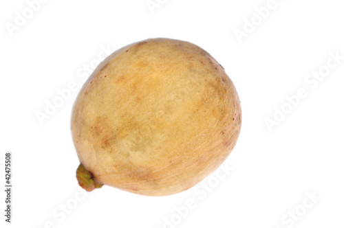 Lanzones fruit isolated on white background photo