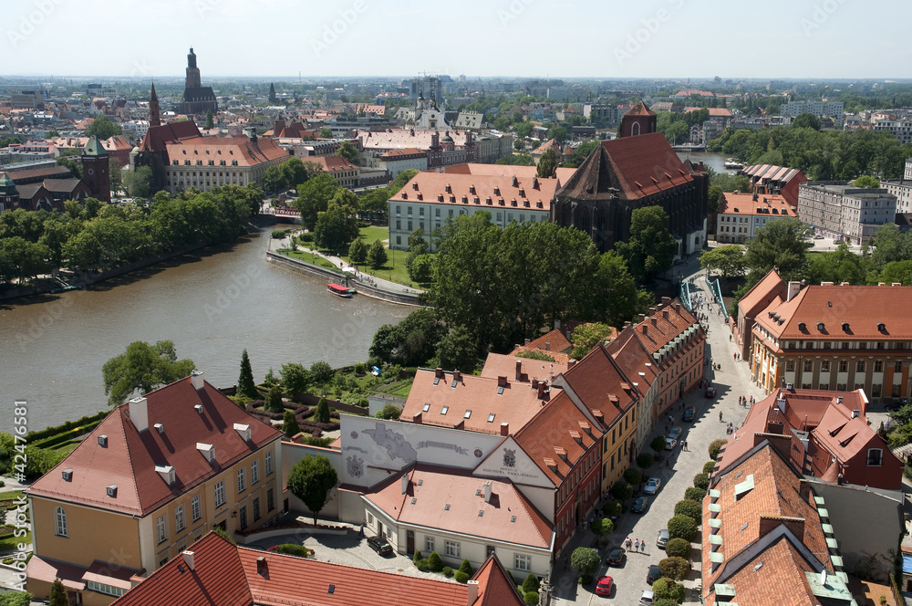 Obraz premium Wrocław w panoramie