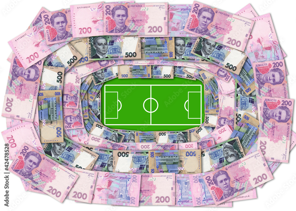 Obraz premium стадион из денег