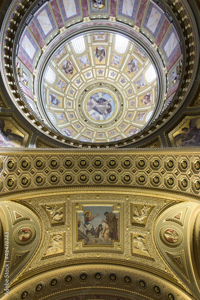 St. Stephen's Basilica, God and Jesus fresco
