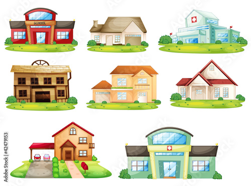 Houses and other building