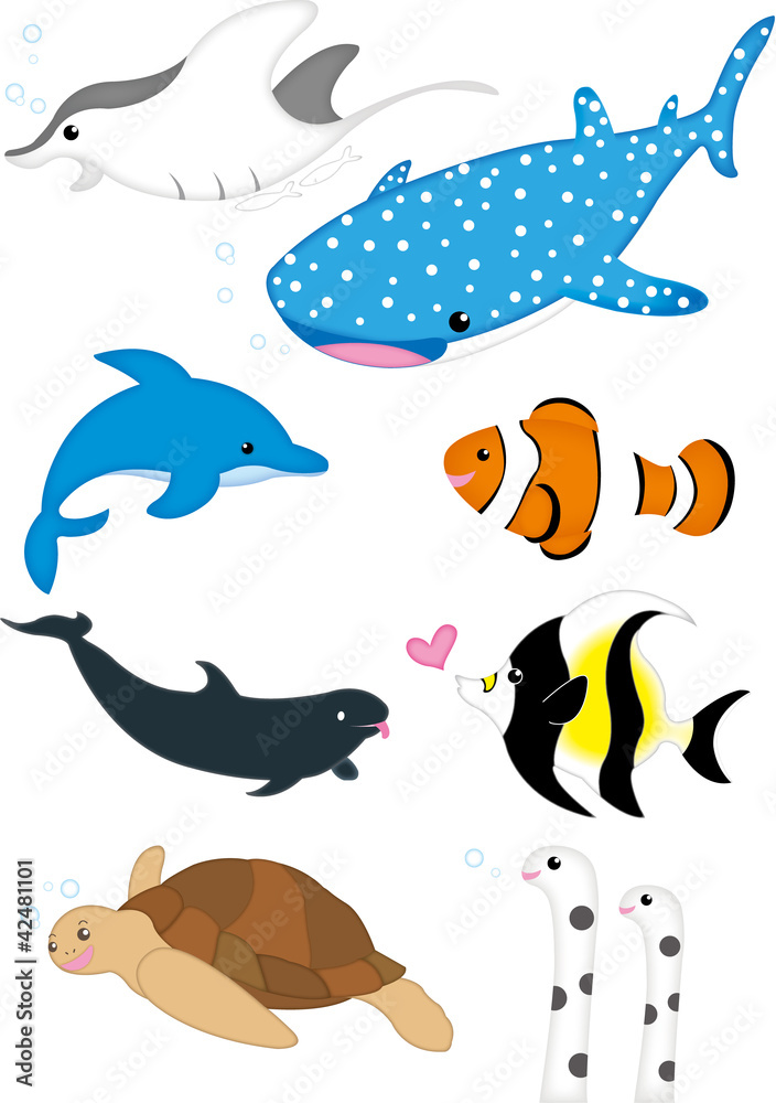 Obraz premium 海の生き物