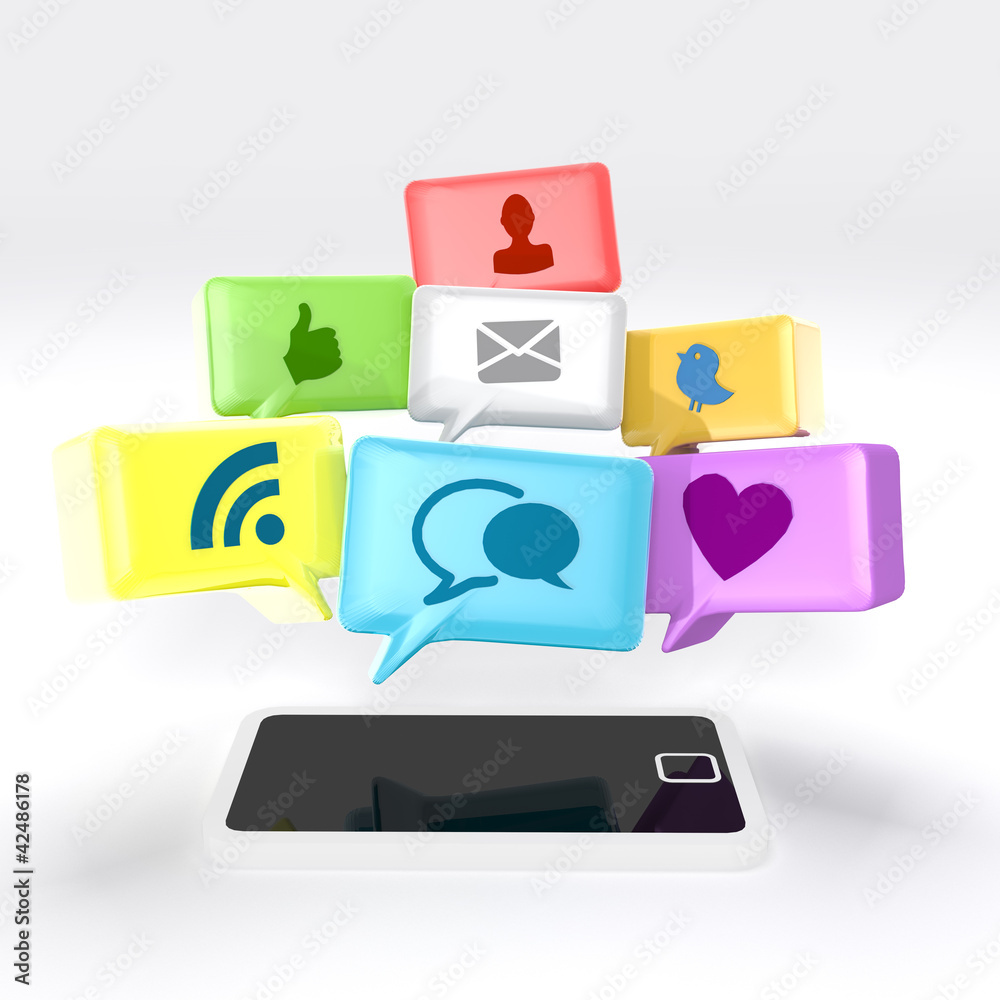 Obraz premium Social Media and the Smartphone