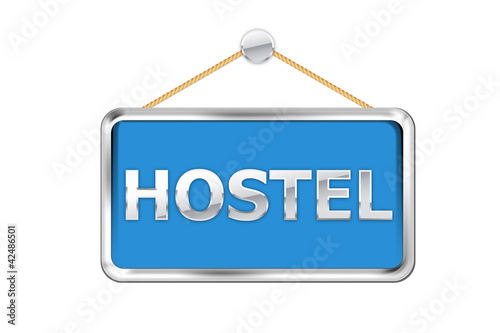 Obraz na plátně Cartel azul hostel