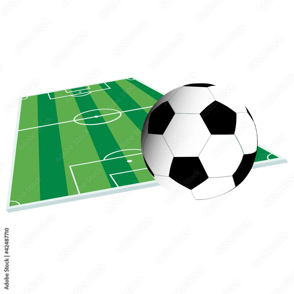 football court and ball illustration football court and ball illustration