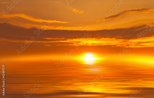Abstract Sunset at Sea © g215