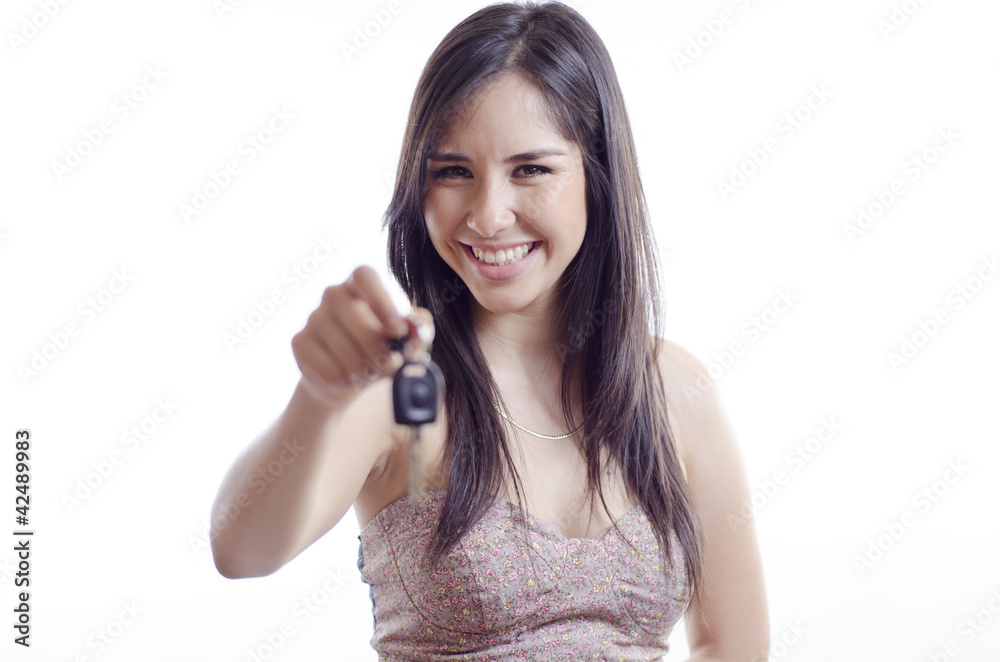 Here are the keys for your new car Here are the keys for your new car