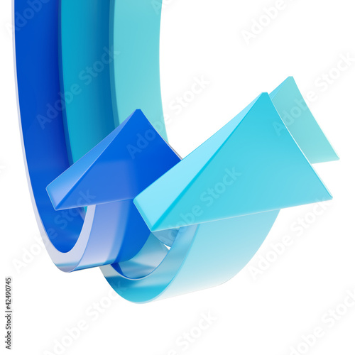 Abstract bend arrow copyspa...