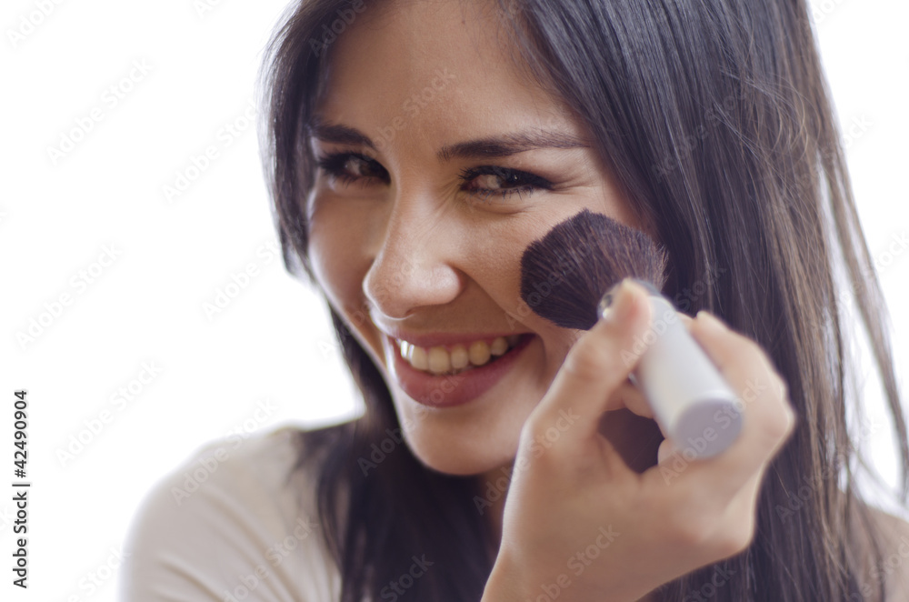 Beautiful young woman getting ready for a date Beautiful young woman getting ready for a date