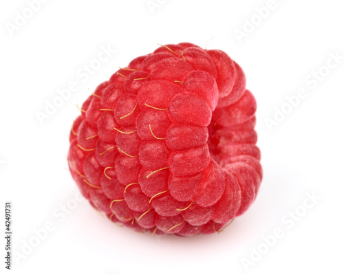 One ripe raspberry