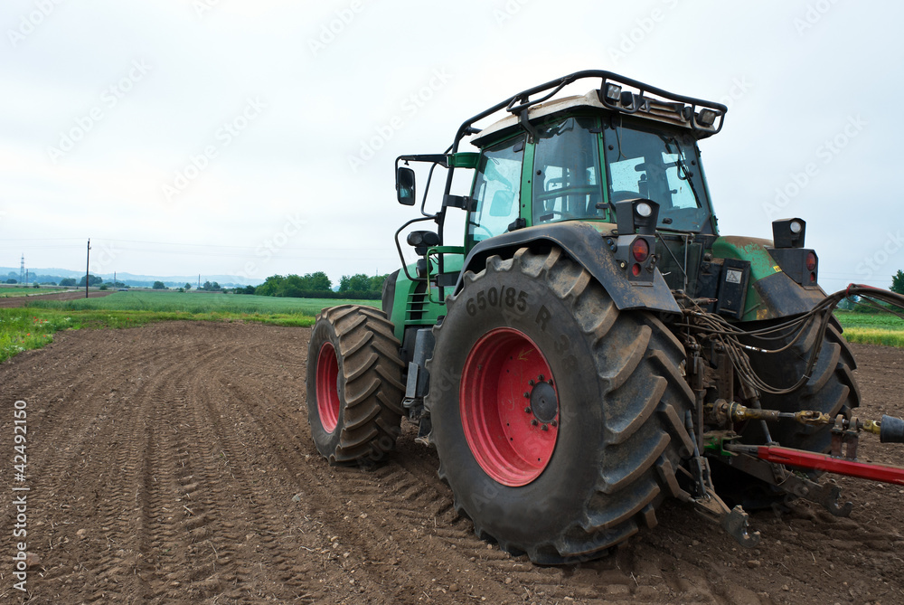 Traktor Landarbeit Arbeit Traktor Landarbeit Arbeit