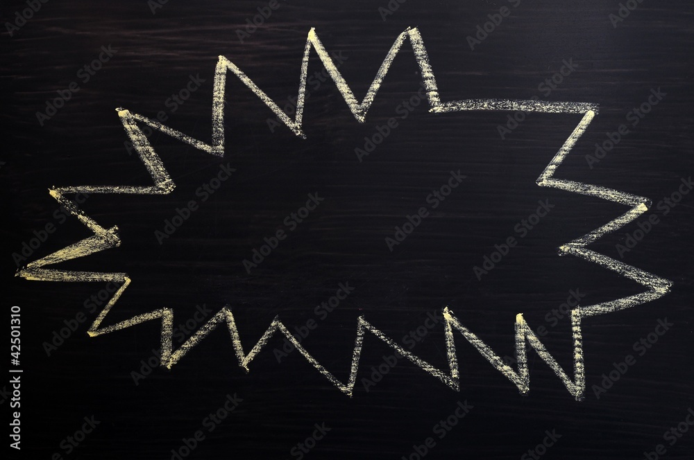 Obraz premium Blank bombing bubble