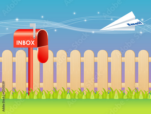 Email and mailbox vector