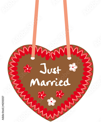 just married lebkuchenherz