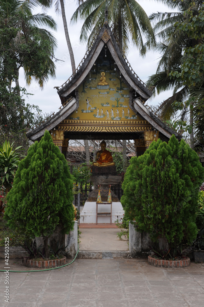 tempio Wat Xieng Thong a Luang Prabang in Laos tempio Wat Xieng Thong a Luang Prabang in Laos