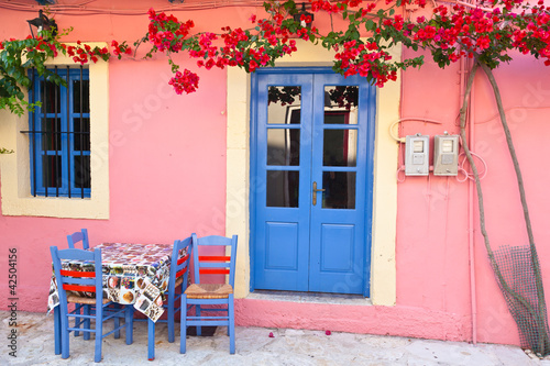 Taverna and bar on the Island of Kefalonia in Greece