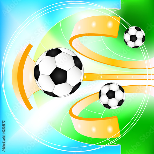Abstract soccer ball  background