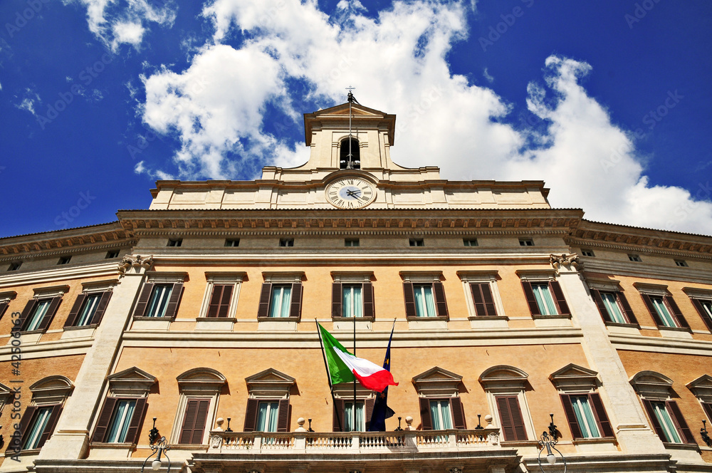 Roma, Palazzo di Montecitorio - Sede della Camera dei Deputati Roma, Palazzo di Montecitorio - Sede della Camera dei Deputati