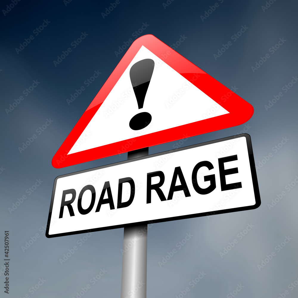 Road rage concept. Road rage concept.