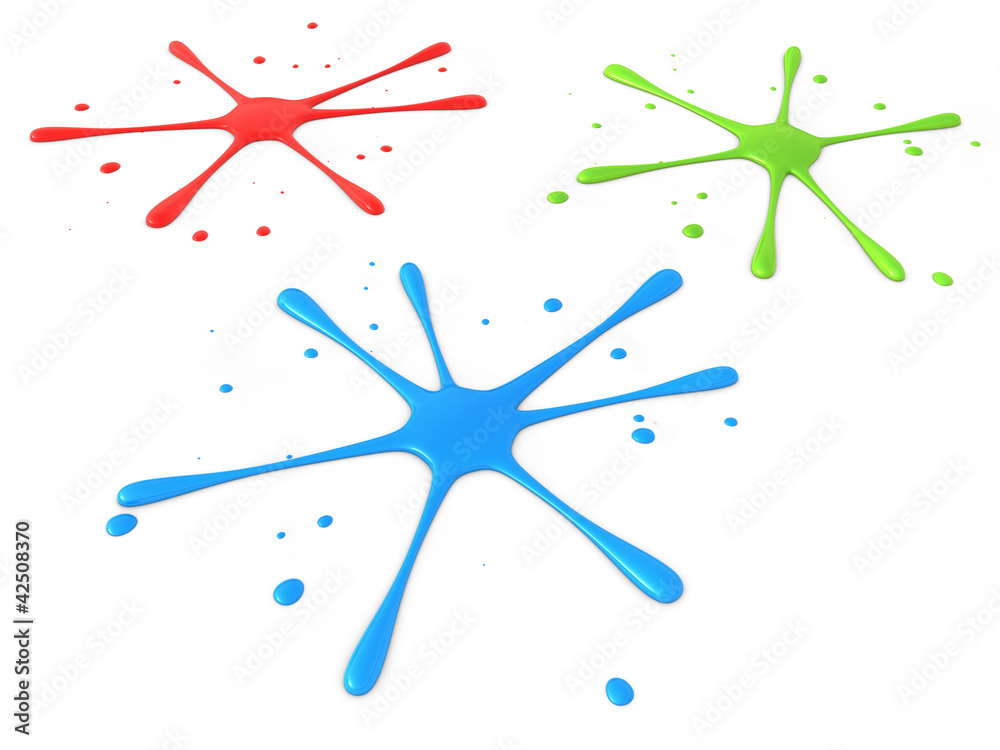 splatters 3d render illustration splatters 3d render illustration