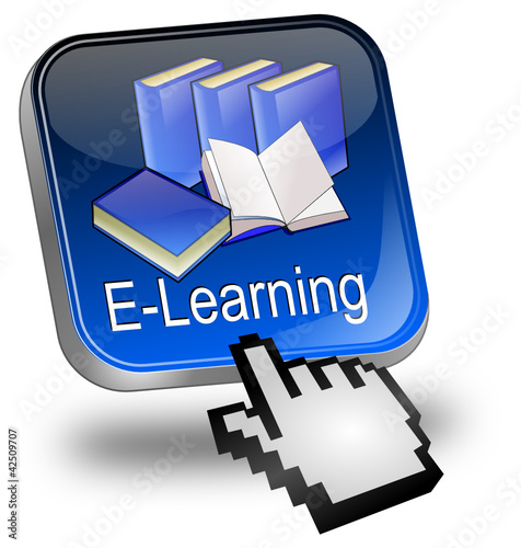 E-Learning Button mit Cursor