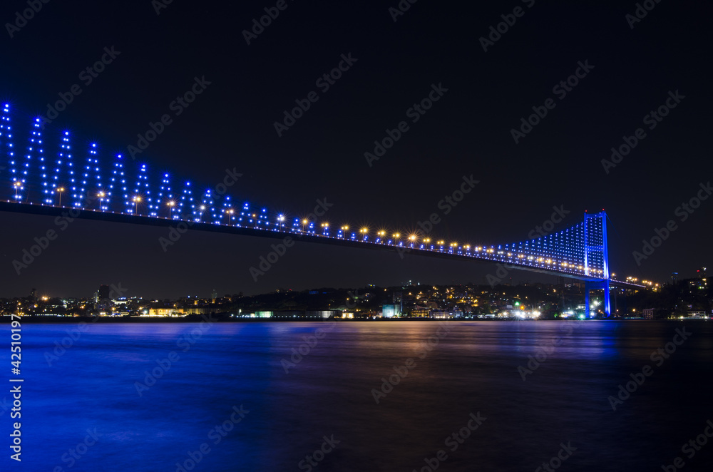 Night view of Bosphorus Bridge