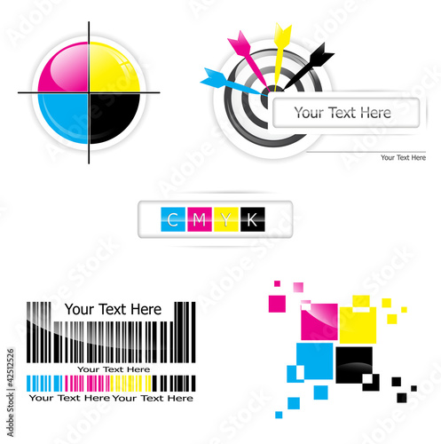 CMYK design set