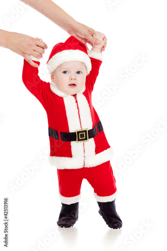 first steps of Santa claus ...