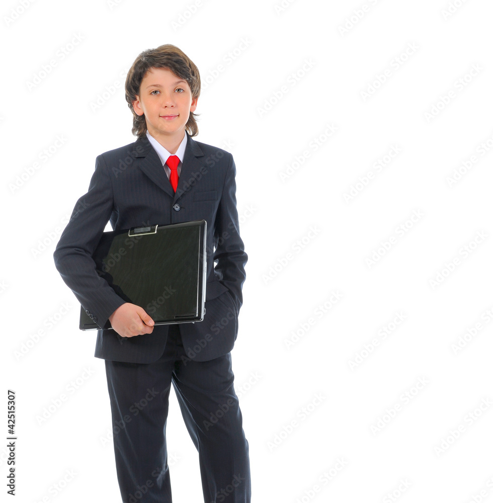 portrait of a boy businessman in a business suit portrait of a boy businessman in a business suit