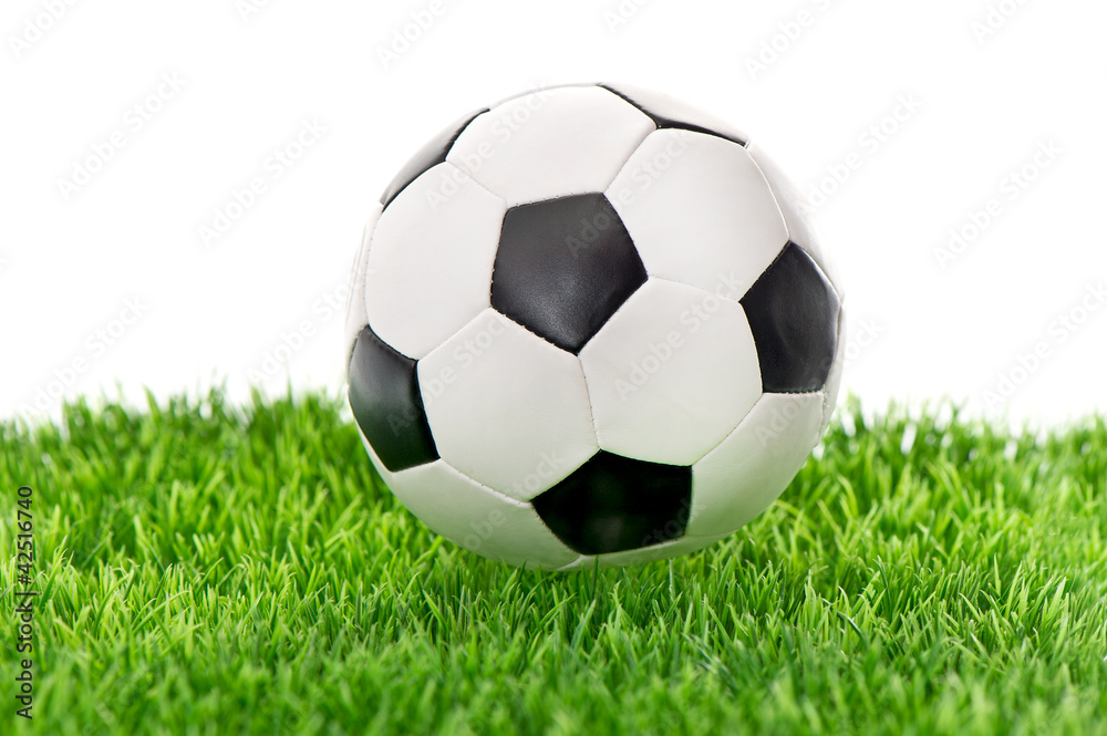 soccer ball on green grass