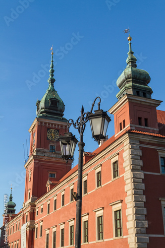 Warsaw, Poland. Old Town - famous Royal Castle. UNESCO World Her