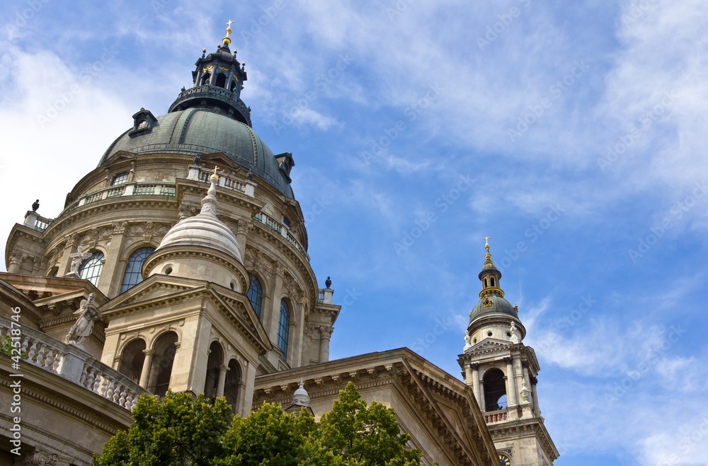 Dome of St. Stephen's basilica in Budapest