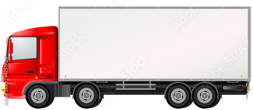delivery truck isolated