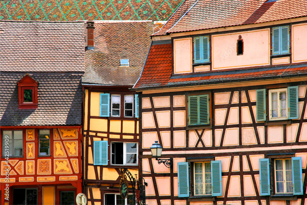 Fototapeta premium Fachwerkhäuser / Colmar, Elsass