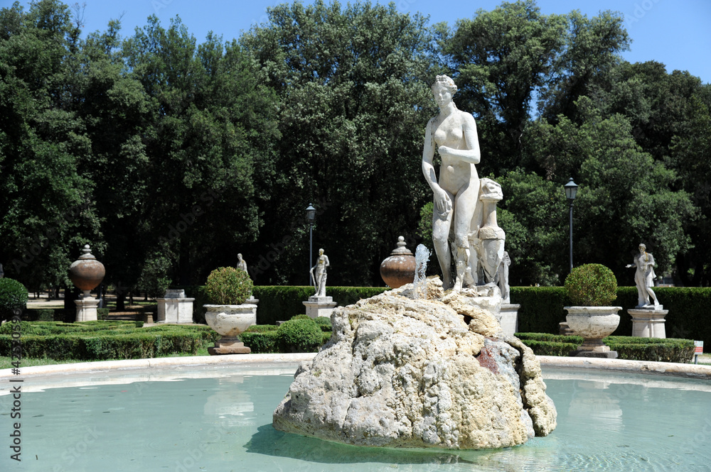 Fototapeta premium Brunnen Villa Borghese