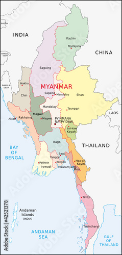 Myanmar Administrativ photo