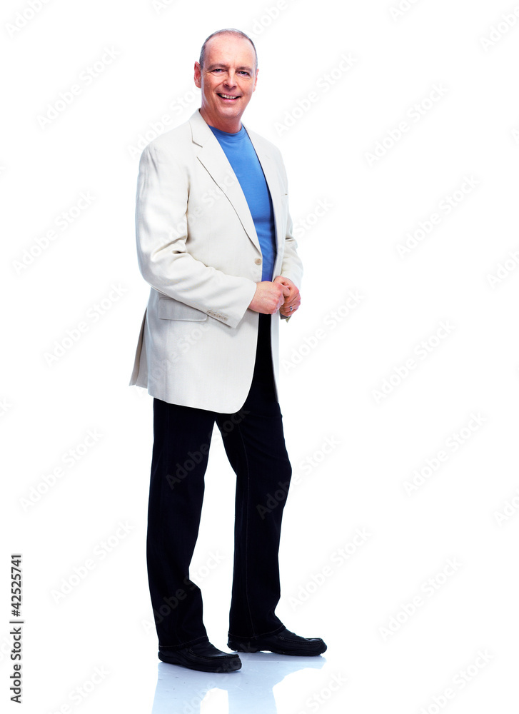 Handsome elderly man. Handsome elderly man.
