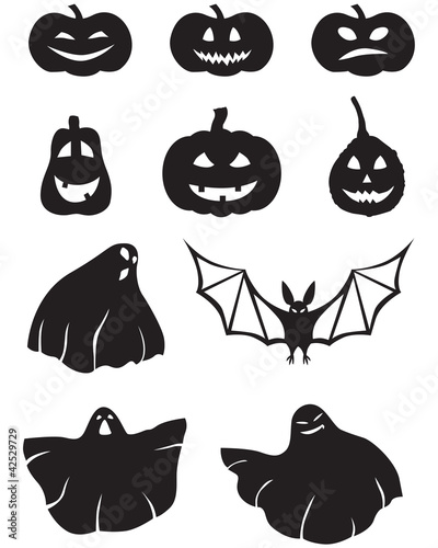 Pumpkin and ghosts
