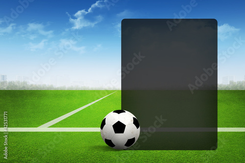 Soccer abstract background with page presentation © archipoch