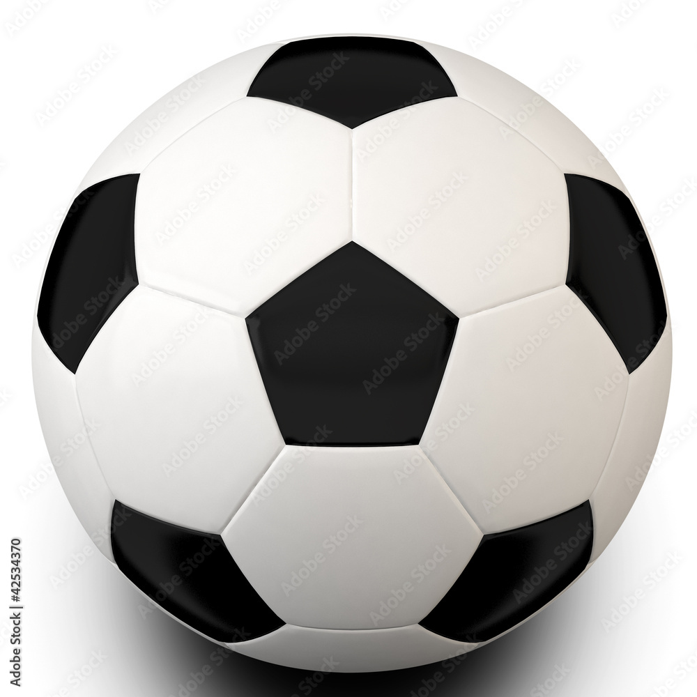 Leather soccer ball isolated on black with clipping path Leather soccer ball isolated on black with clipping path
