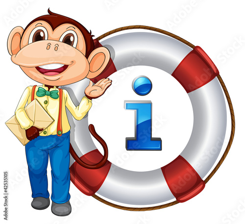 monkey showing float