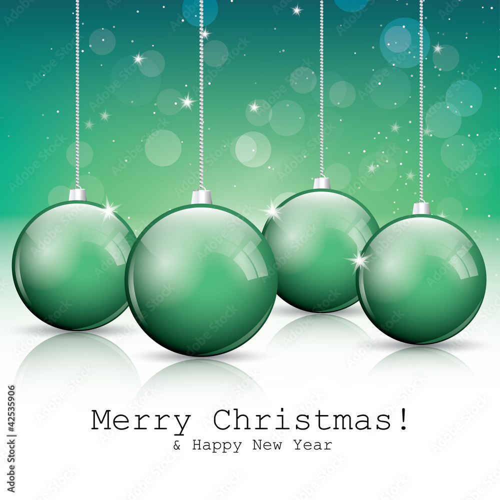 Green Christmas card