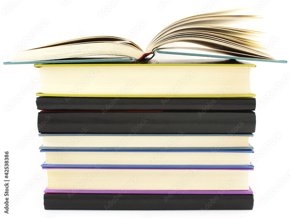 pile of color books pile of color books