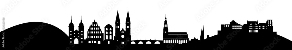 Fototapeta premium Heidelberg Panorama