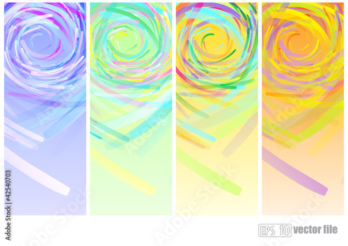 Four Seasonal Backgrounds