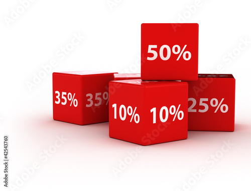 Percent red cubes