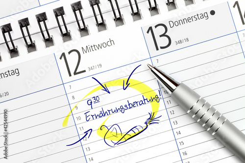 Termin für die Ernährungsberatung