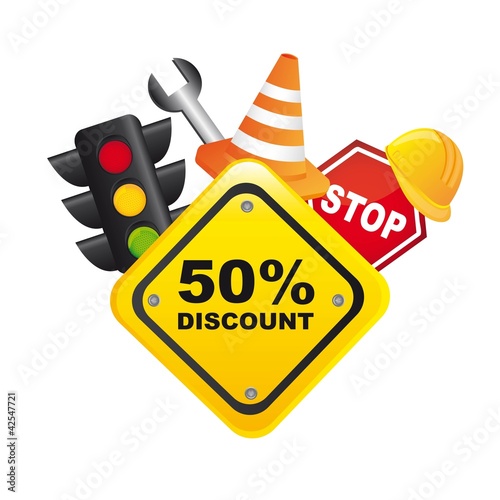 traffic sale icon